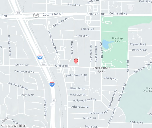 Location Map: 1570 42nd St. NE Cedar Rapids, IA 52402