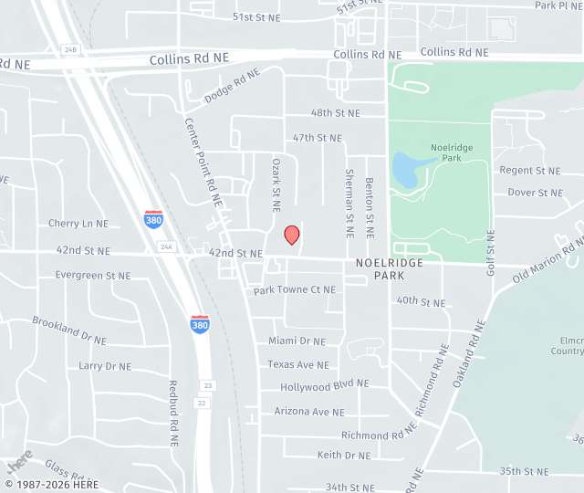Location Map: 1570 42nd St. NE Cedar Rapids, IA 52402